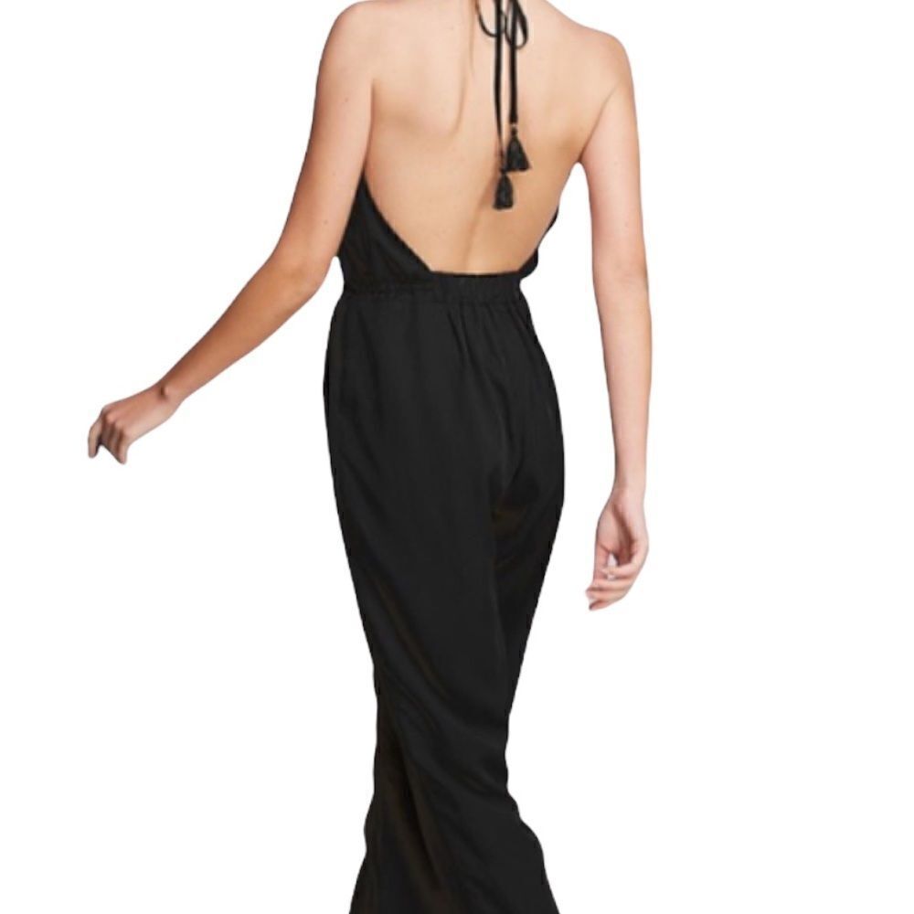 NWT Olivaceous Black Sexy Back Jumpsuit in Size Small